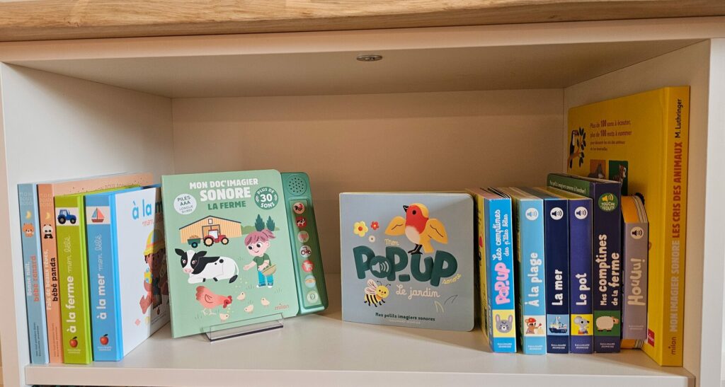 Imagiers sonores et livres pour bébé du rayon Éveil – librairie L'Encrier à Spa